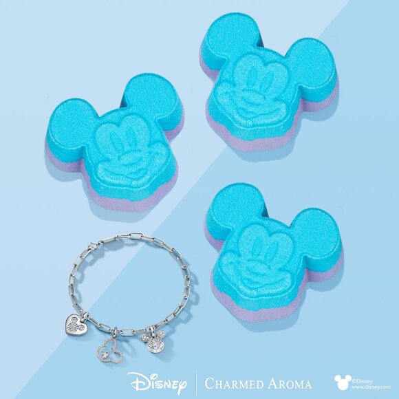Disney Mickey Mouse Bath Bomb Gift Set and Charm Bracelet - Charmed Aroma - Picture 3 of 5